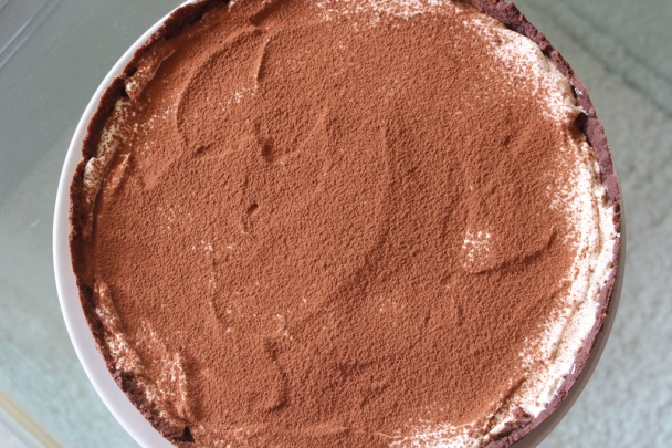 Čokoládovo tiramisu tart - obrázok 4