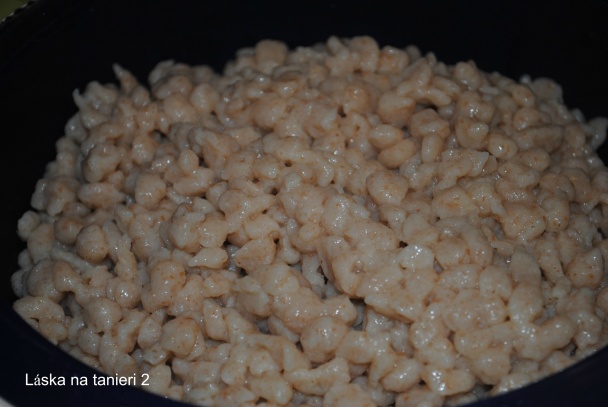 Šampiňónová omáčka so špaldovými haluškami - obrázok 3