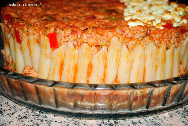 Zapekané cestoviny v tortovej forme (fotorecept) - obrázok 7