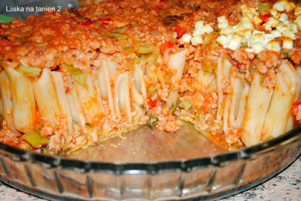 Zapekané cestoviny v tortovej forme (fotorecept) - obrázok 8