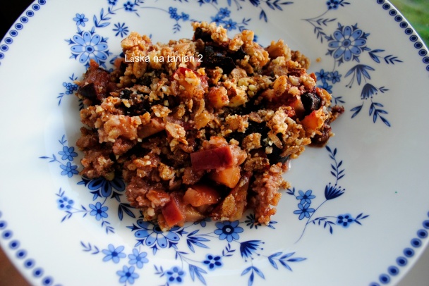 Slivkovo-jablkové crumble (fotorecept) - obrázok 5