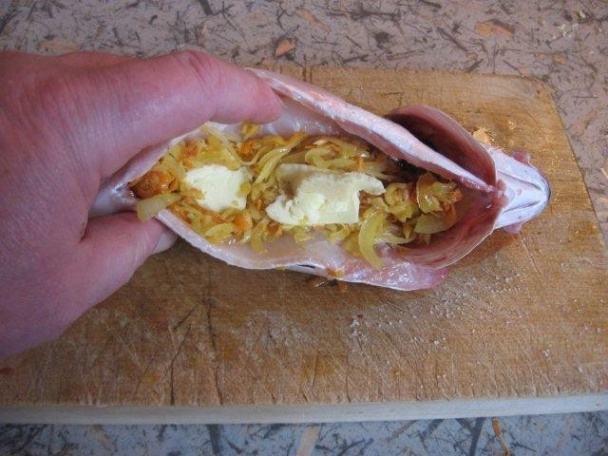 Pečený mořčák (mořský vlk) plněný zeleninou (fotorecept) - obrázok 5