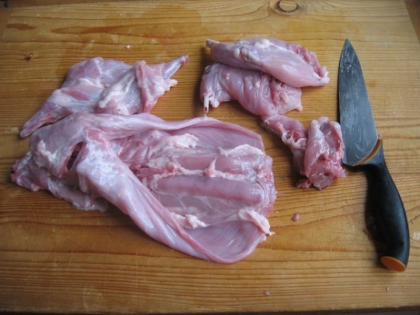 Králík plněný masovo-houbovou směsí (fotorecept) - obrázok 1