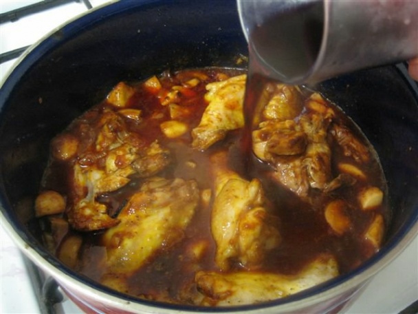 Kuřecí křídla se žampiony na víně (fotorecept) - obrázok 5