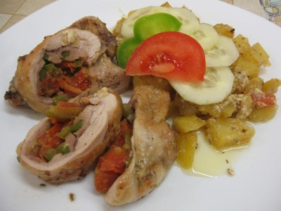Kuřecí závitky s rozmarýnovými brambory (fotorecept) - obrázok 5