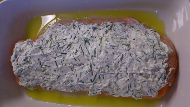 Losos so smotanovými zemiakmi a rukolou - obrázok 2