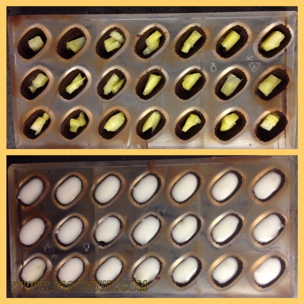 Ananás-vodka tekuté pralinky - obrázok 3