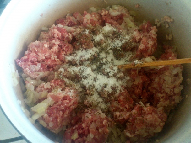 Mleté mäso so špenátom a jablkami (fotorecept) - obrázok 2