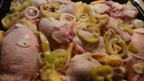 Pečené kura so zemiakmi a syrom (fotorecept) - obrázok 4