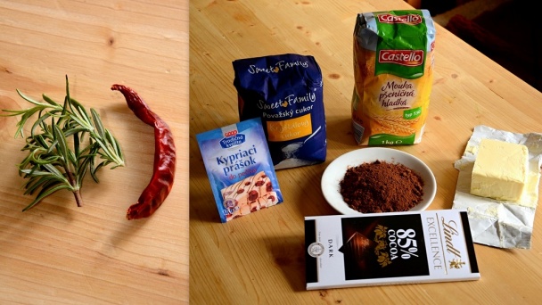 Čokoládové sušienky s rozmarínom a chilli (fotorecept) - obrázok 1