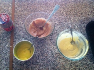 Trikolórny marshmallow muffin - obrázok 2