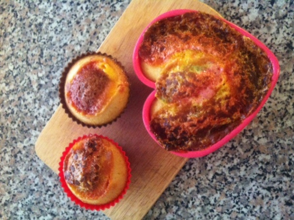 Trikolórny marshmallow muffin - obrázok 7