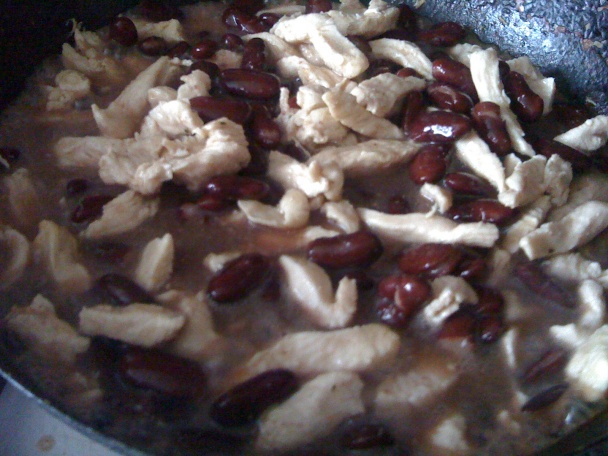 Špaldové cestoviny s fazuľou a kuracím mäsom  - obrázok 3