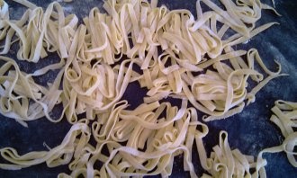Široké rezance so šampiňónmi a avokádom (fotorecept) - obrázok 1