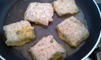 Vyprážaný syr v špenátovom liste (fotorecept) - obrázok 7