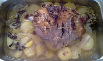 Pečená jahňacina s horčicovou nátierkou (fotorecept) - obrázok 5