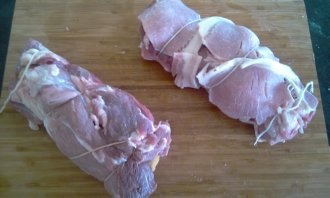 Bravčová roláda obalená v slanine (fotorecept) - obrázok 4
