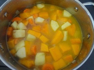 Tekvicová polievka s mrkvou a jabĺčkom (fotorecept) - obrázok 4