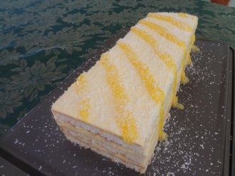 Kokosové rezy s citrónovou plnkou (fotorecept) - obrázok 7