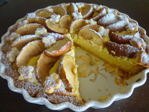 Jablkovo - tvarohový koláč so zázvorovým cestom (fotorecept) - obrázok 15