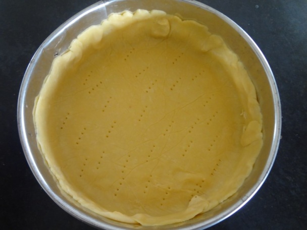 Slaný koláč s hríbikami a šunkou (fotorecept) - obrázok 3