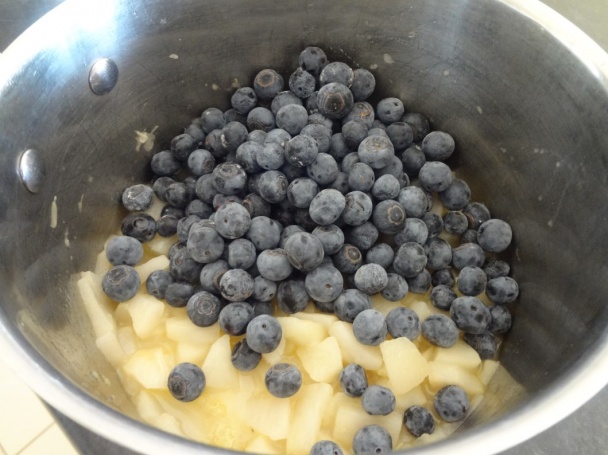 Jablkovo-čučoriedkový koláč (fotorecept) - obrázok 3