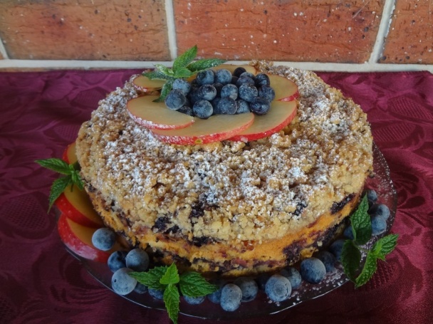 Jablkovo-čučoriedkový koláč (fotorecept) - obrázok 13