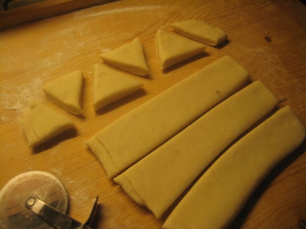 Skladané bryndzové trojuholníky (fotorecept) - obrázok 5