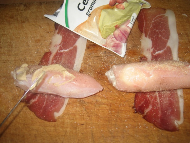 Plnené králičie karé a palacinkové mešce (fotorecept) - obrázok 4