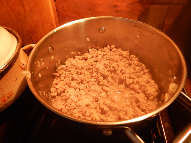 Točený koláč s mäsom a kapustou (fotorecept) - obrázok 3