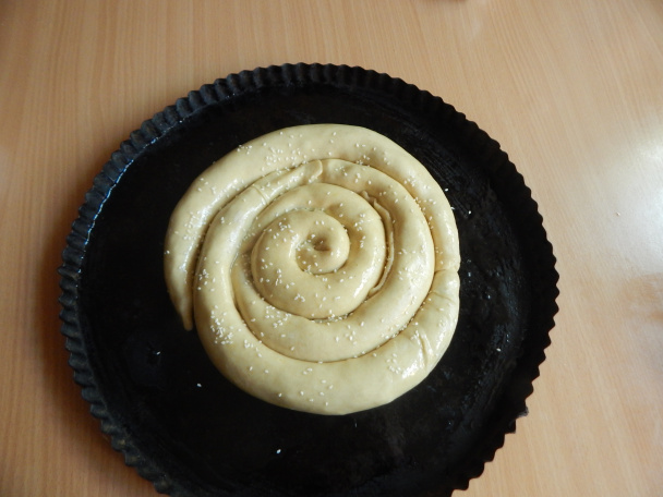 Točený koláč s mäsom a kapustou (fotorecept) - obrázok 8