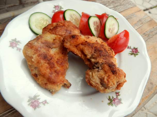 Vyprážané kuracie krídelká plnené pečeňou (fotorecept) - obrázok 5