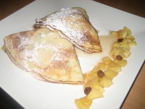 Tvarohové palacinky plnené jablkami (fotorecept) - obrázok 5