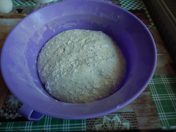 Domáci chlebík s kôprom v tvare kvetu (fotorecept) - obrázok 1