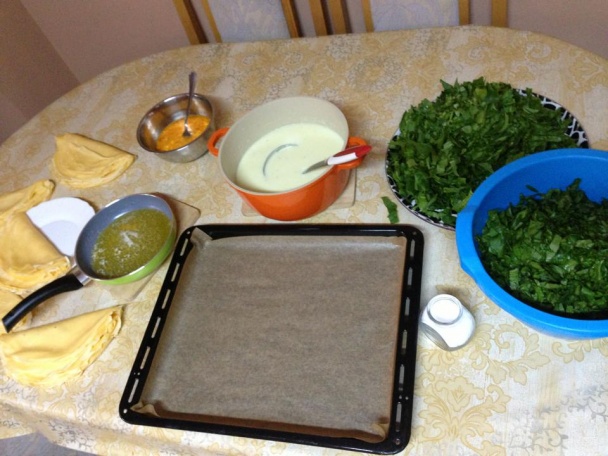 Prekladané špenátové palacinky (fotorecept) - obrázok 5