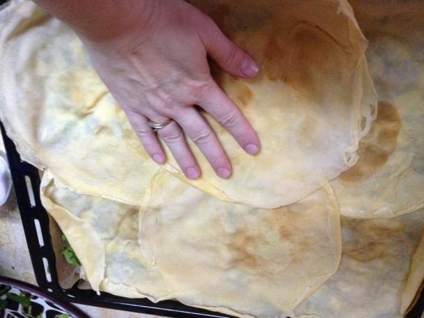 Prekladané špenátové palacinky (fotorecept) - obrázok 8
