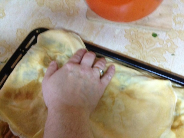 Prekladané špenátové palacinky (fotorecept) - obrázok 9