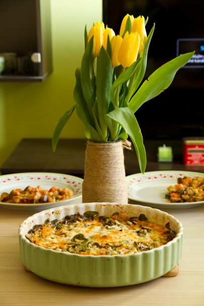 Šampiňónovo-acidkový zapekanec - obrázok 1