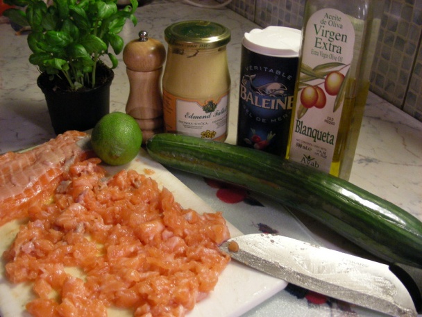Tatarák z lososa (Tartare de saumon)(fotorecept) - obrázok 3