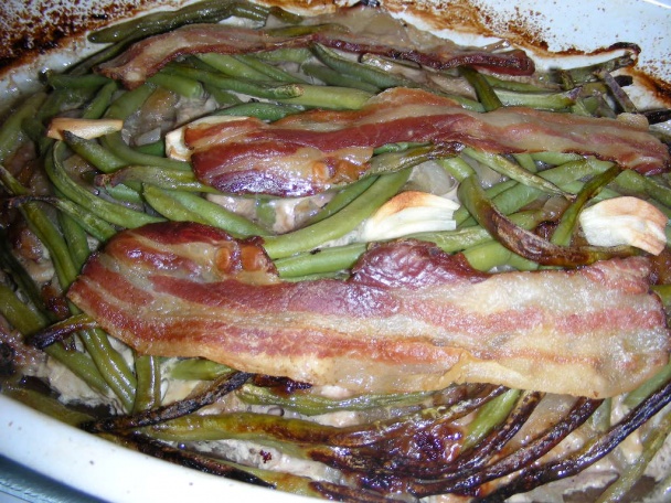 Marinované bravčové plátky so zelenou fazuľkou a gratinovanými zemiakmi (fotorecept) - obrázok 10