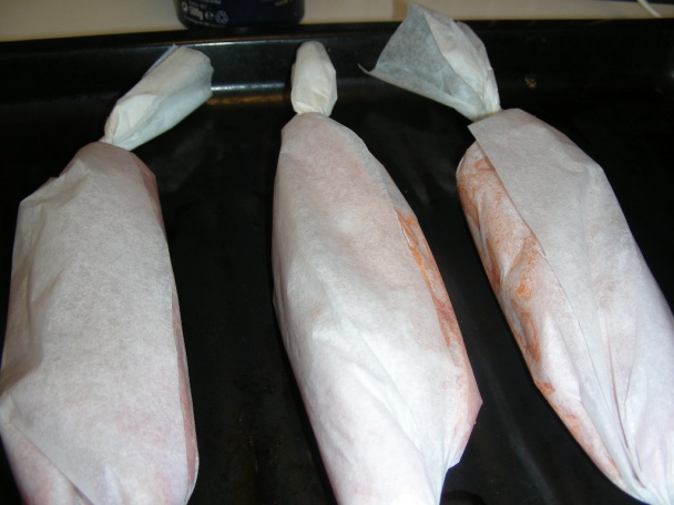 La lotte en papillote - morský čert v papilotke (fotorecept) - obrázok 5