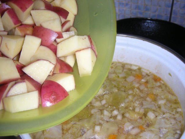 Kapustová polievka s jarnou zeleninou (fotorecept) - obrázok 3