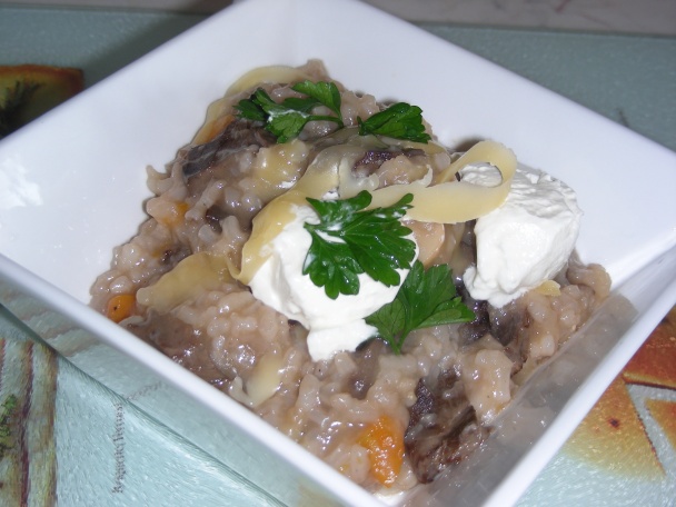 Rizoto z hovädzieho srdca, šampiňónov a z mascarpone - obrázok 9