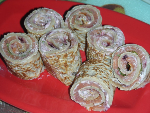 Bretónske galetky na spôsob maki (Galettes façon makis) - obrázok 12