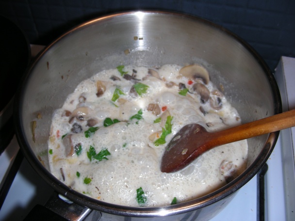 Hrebenatky na hubovom lôžku - Noix de St-Jacques au lit des champignons (fotorecept) - obrázok 5