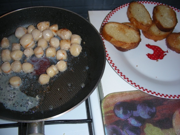 Hrebenatky na hubovom lôžku - Noix de St-Jacques au lit des champignons (fotorecept) - obrázok 6