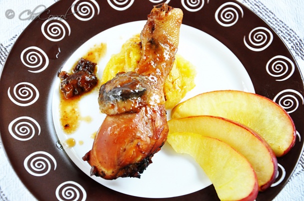 Kuracie stehienka v omáčke zo sušených sliviek (fotorecept) - obrázok 5