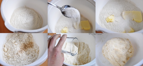 Čučoriedkovo- smotanový koláč (fotorecept) - obrázok 1