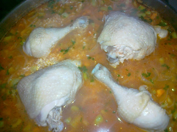 Kura s ryžou zapekané v rúre - Пиле с ориз на фурна - obrázok 5