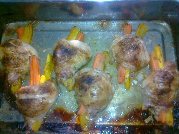 Plnené kuracie stehienka - Пълнени пилешки копанчета (fotorecept) - obrázok 5